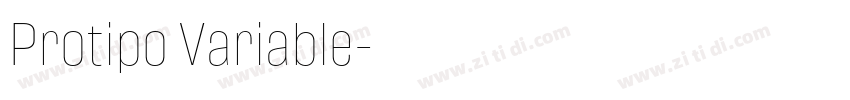 Protipo Variable字体转换